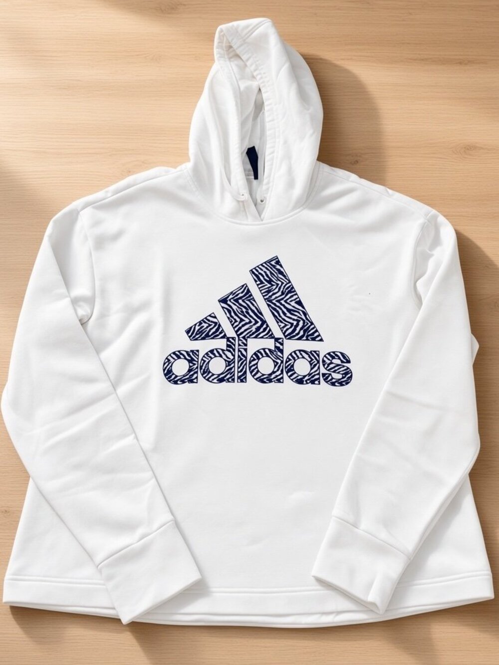 Adidas 1X HOODIE White Navy Logo